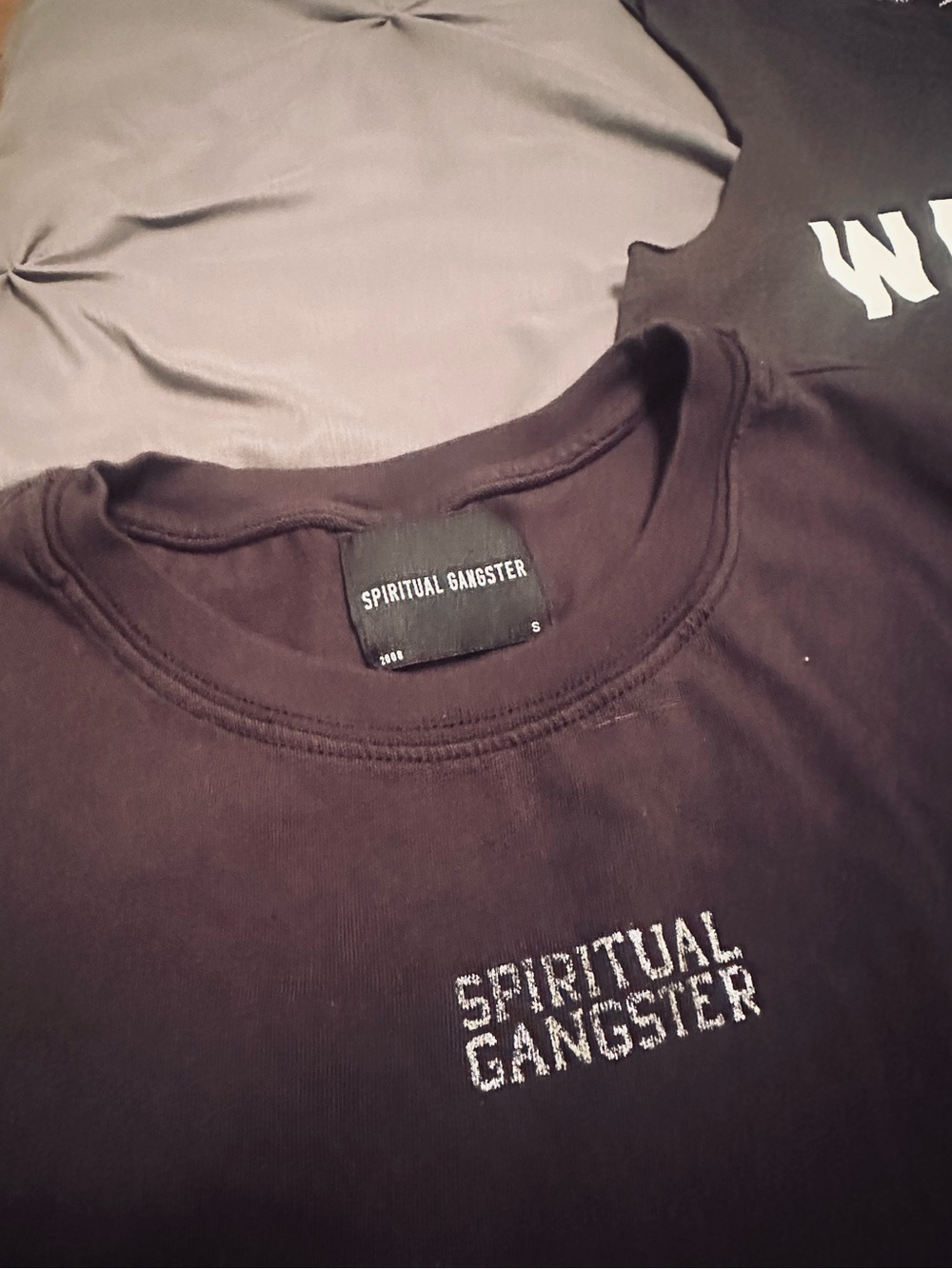Spiritual Gangster Black/Grey Graphic Tank Tops Trio - Picture 3 of 4